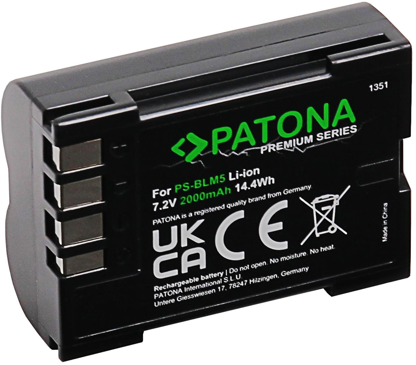 PATONA pre Olympus BLM1/BLM5 2000 mAh Li-Ion 7,2 V Premium