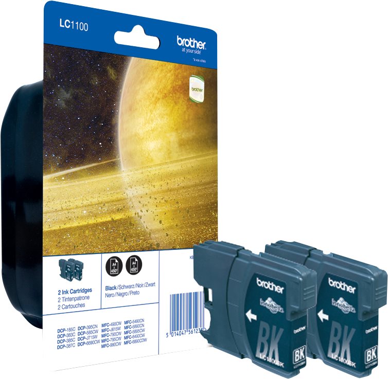 Brother LC-1100 Dual Pack čierna 2 ks