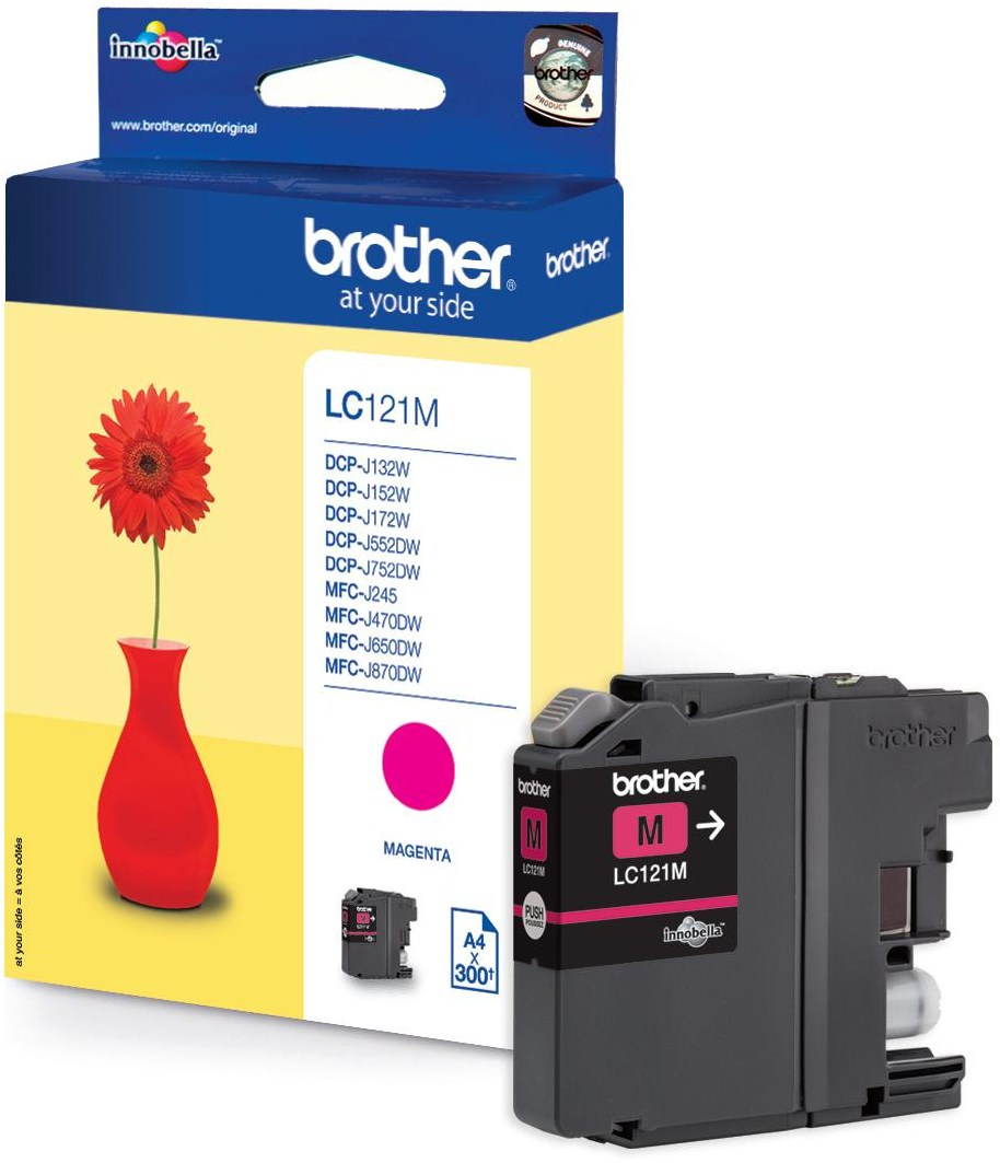 Brother LC-121M purpurová