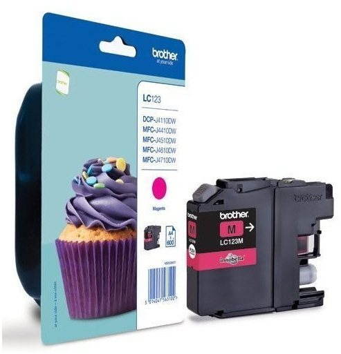 Brother LC-123M purpurová