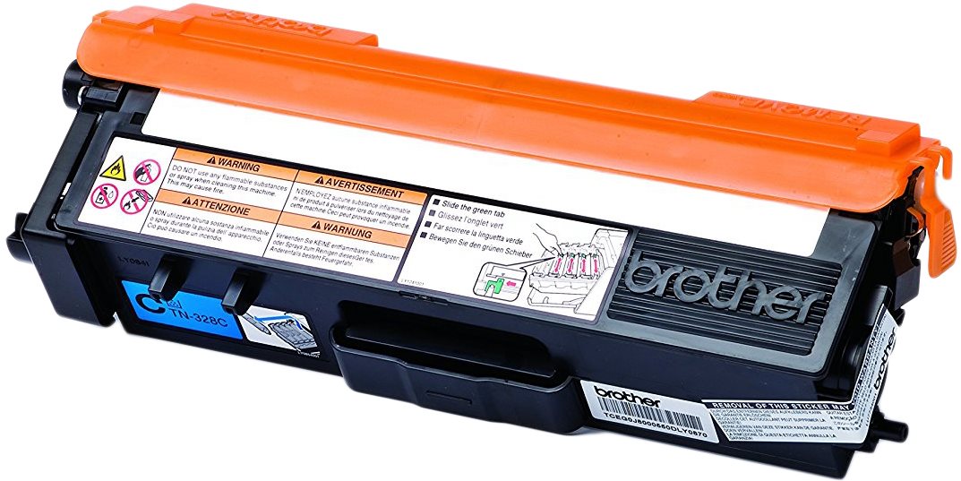 Brother TN-328C azúrový