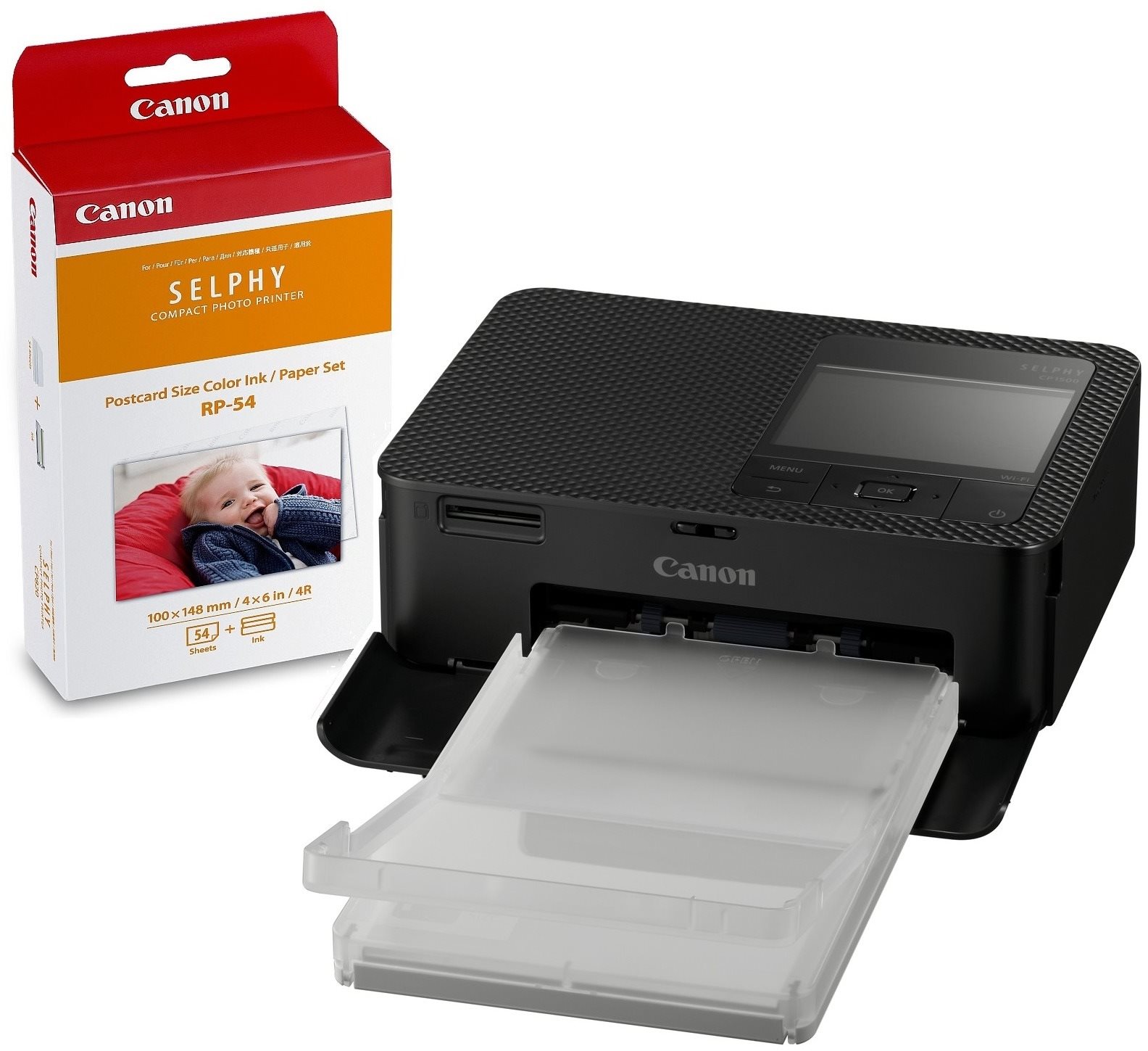 Canon SELPHY CP1500 čierna + papiere RP-54