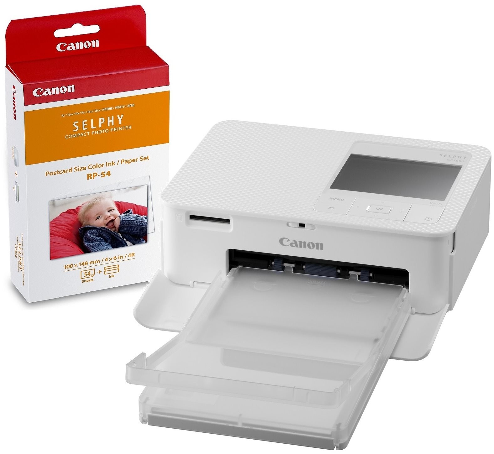 Canon SELPHY CP1500 biela + papier RP-54