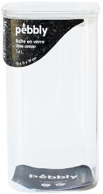Pebbly PKV-045 Sklenená dóza, 1,4 l