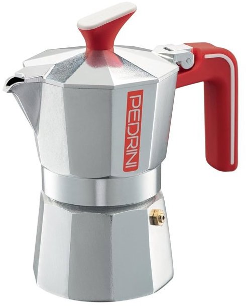 PEDRINI STEEL Moka kanvička induction 2 porcie 100 ml