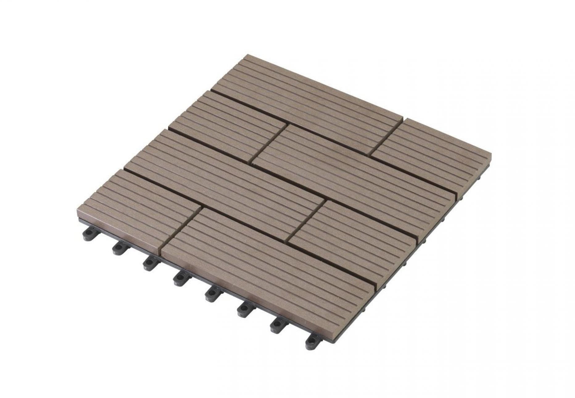 G21 WPC dlaždice SAMOA, indický teak 2,3 × 30 × 30 cm