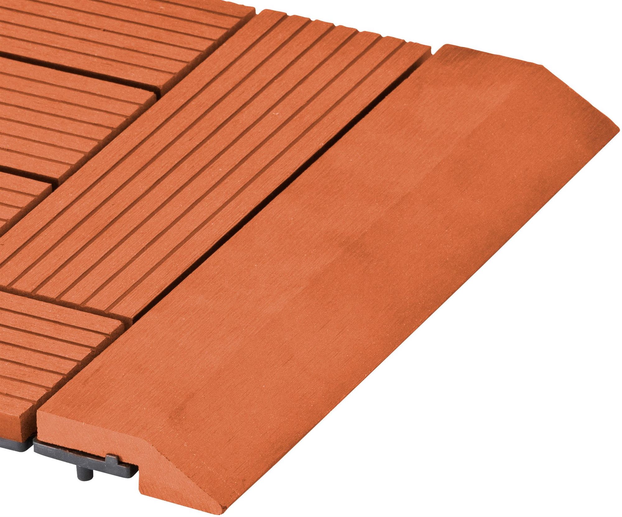 G21 Prechodová lišta na dlaždice WPC, čerešňa 30 × 7,5 cm rovná