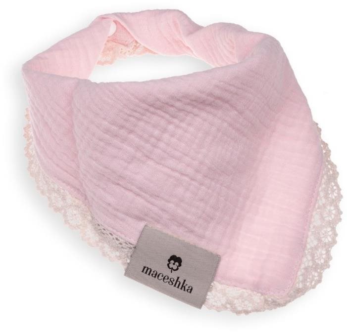 Podbradník Maceshka jednoduchý Rose Blush, čipka