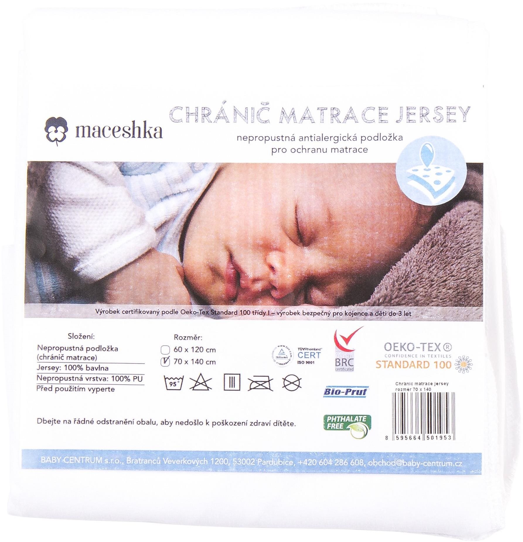 Maceshka Chránič matraca jersey 120 × 60 cm
