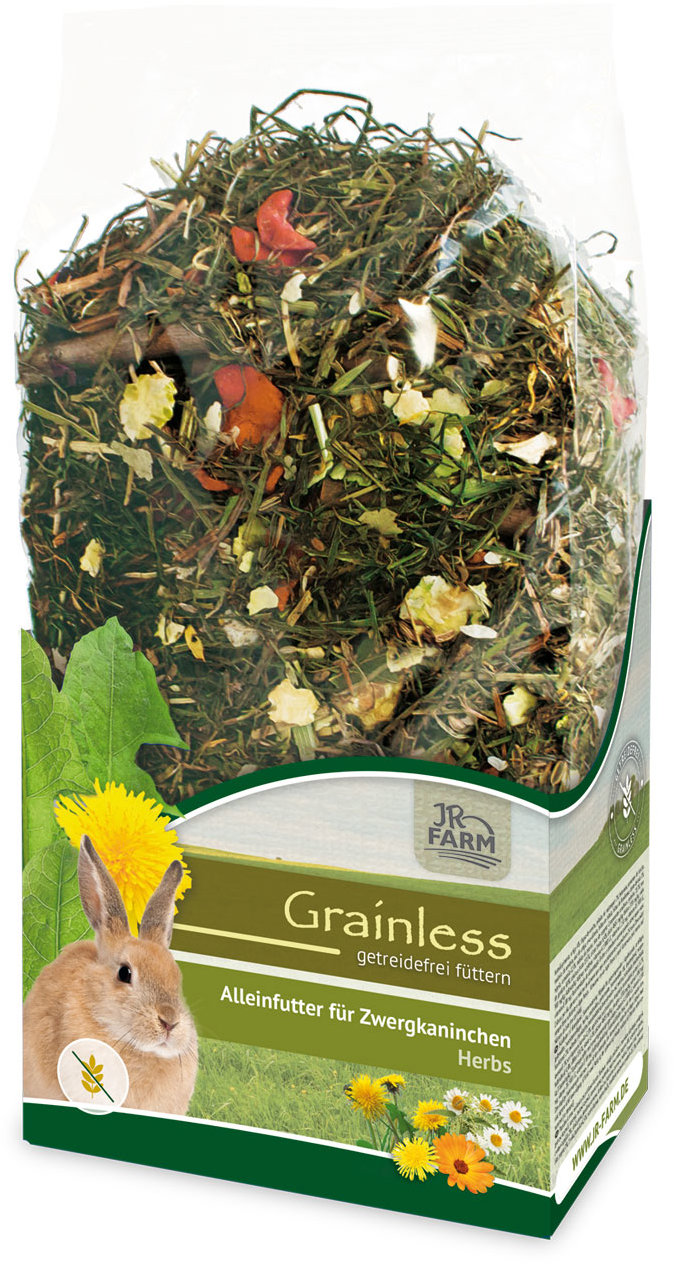 JR Farm Zakrpatený králik Grainless Herbs 400 g