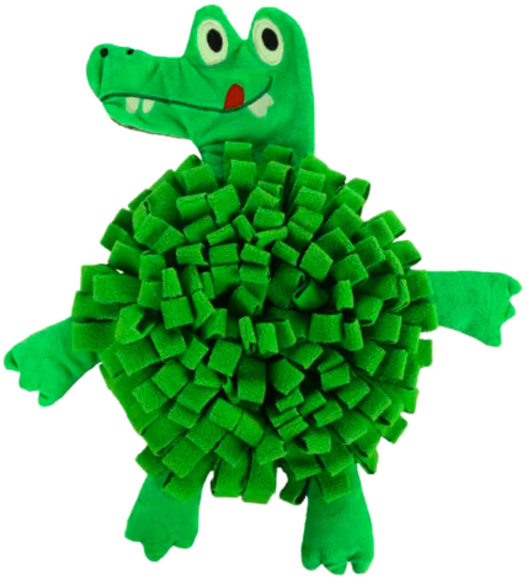 Flamingo Čuchací koberček v tvare krokodíla 37 cm, s protišmykom