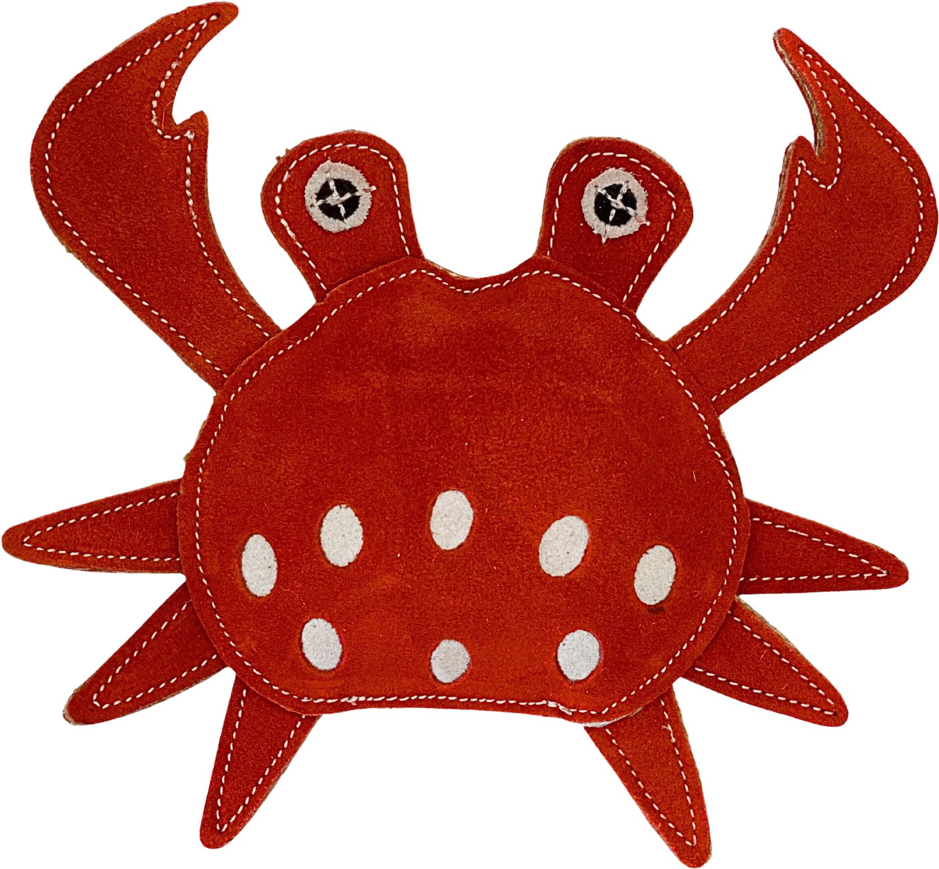 PafDog Krab Stuart z kože a juty 24 cm