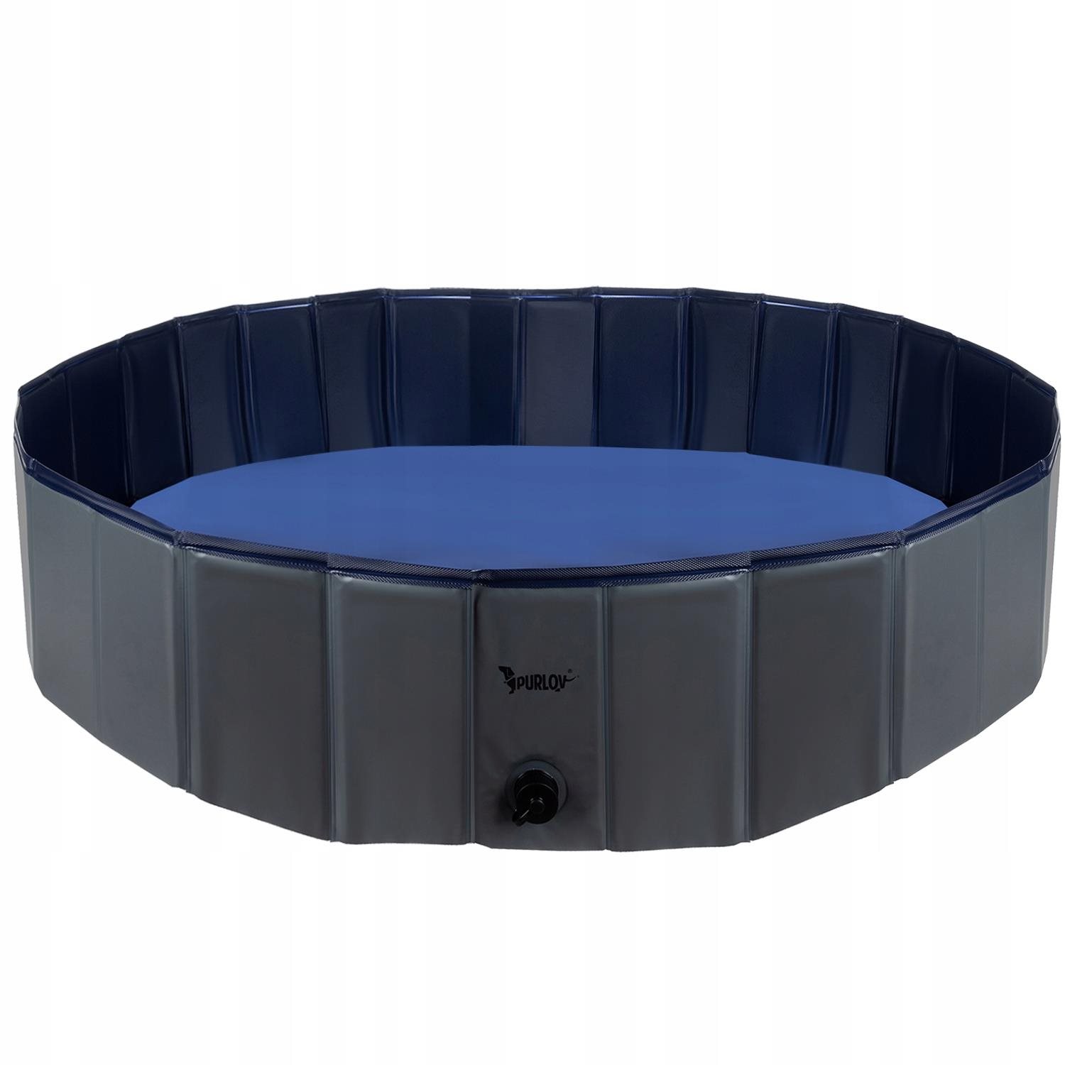 Purlov 23831 Skladací bazénik pre psov 120 × 30 cm, modro-sivý