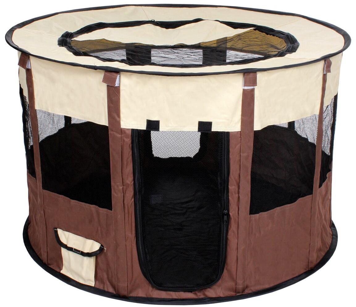 Merco Pet Round ohrádka pre psov hnedá 1 ks