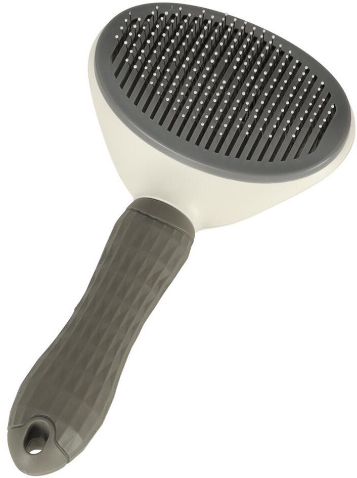 MG Brush samočistiaca kefa na srsť, sivá
