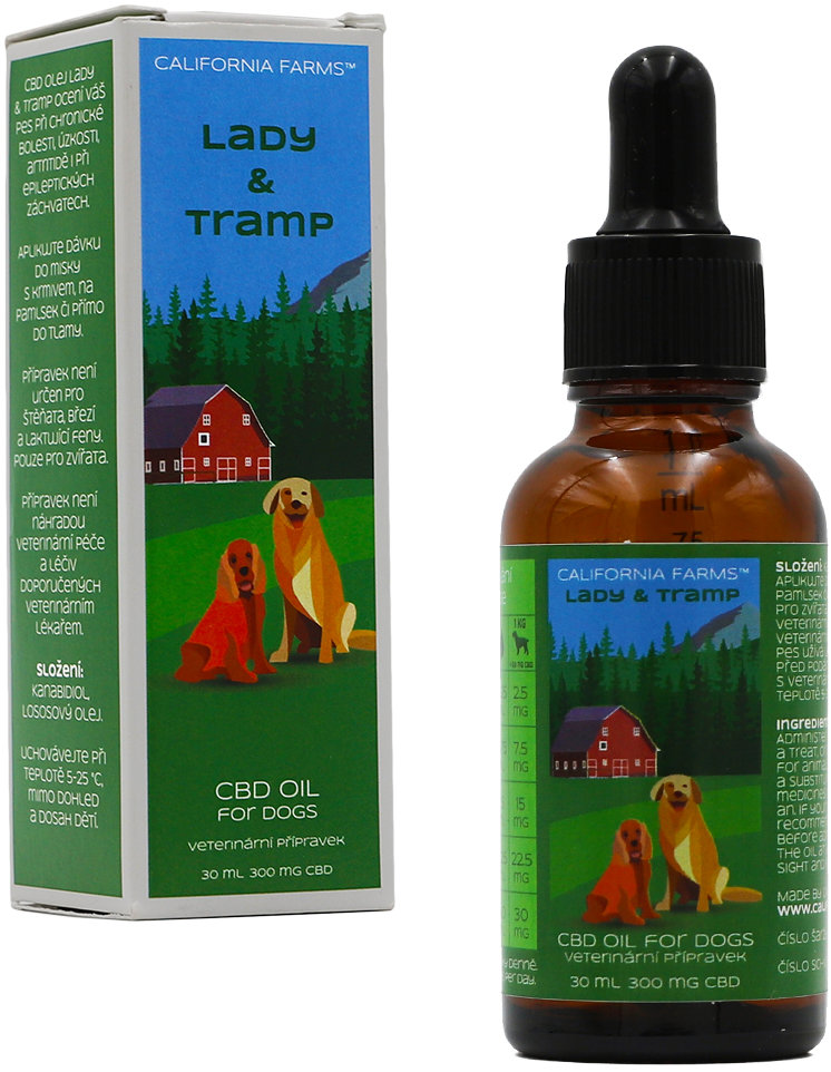 California Farms Lady & Tramp CBD olej pre psov 30 ml