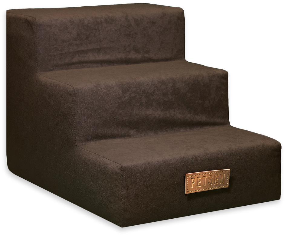 Dogeste schodíky pre psa hnedé 3 stupne