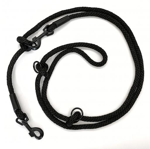 PafDog prepínacie nastaviteľné vodidlo 14 mm, 4 m, čierne