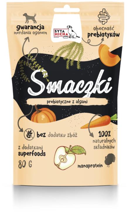 Syta micha – Prebiotické maškrty pre psov (gI2D Complex) s riasami