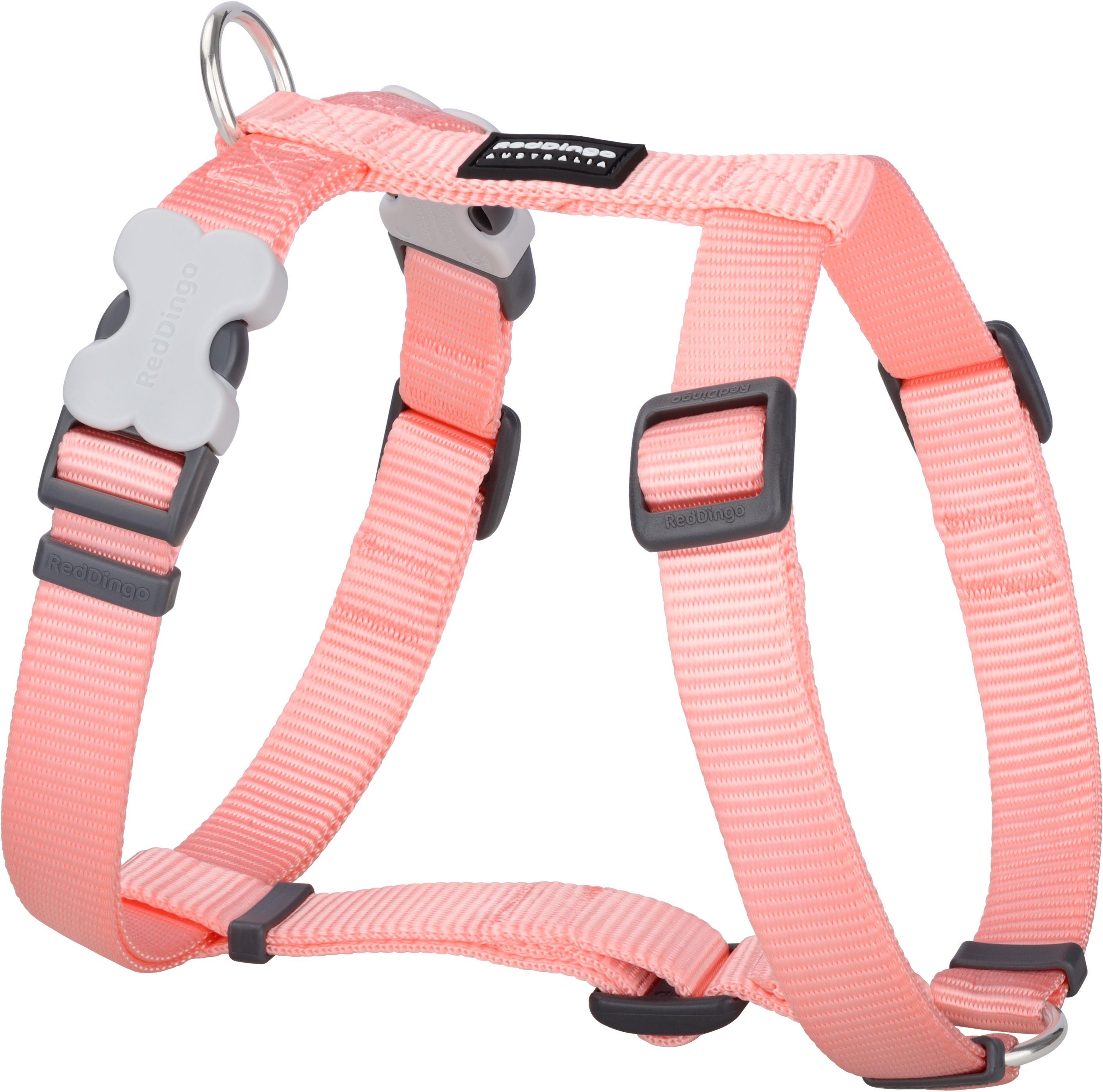 Red Dingo Postroj 15 mm × 36 – 54 cm, pastelovo oranžový
