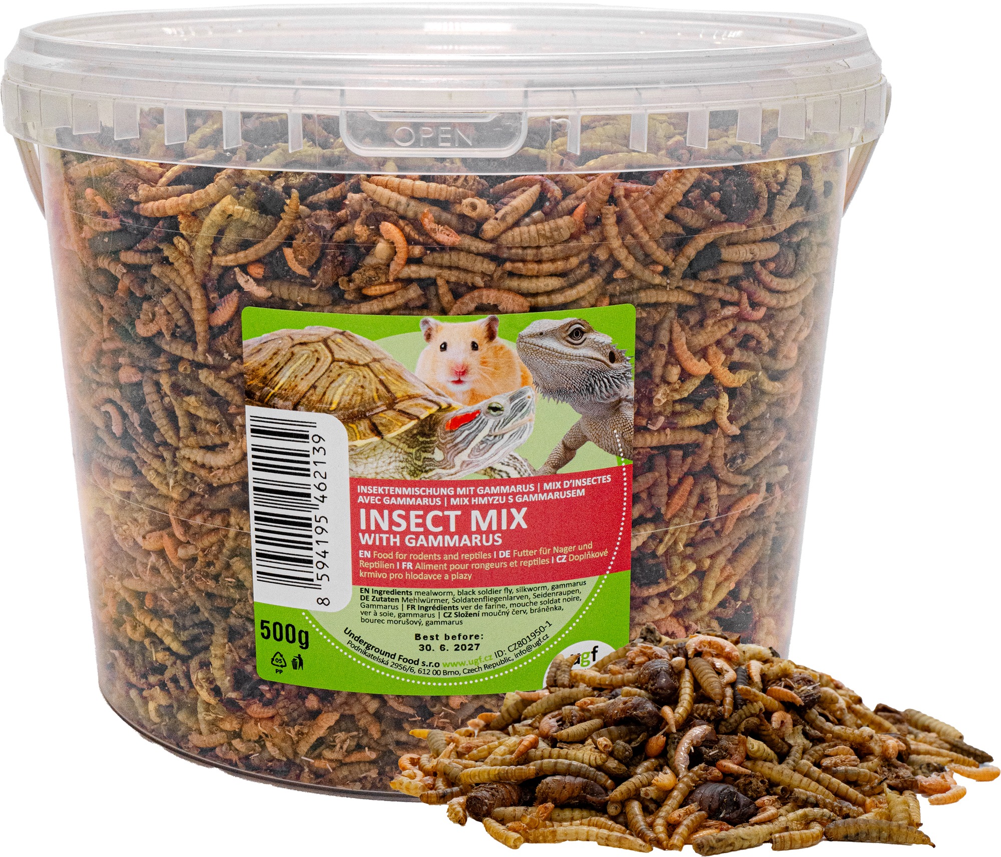 UGF Mix hmyzu s gammarusom 500 g