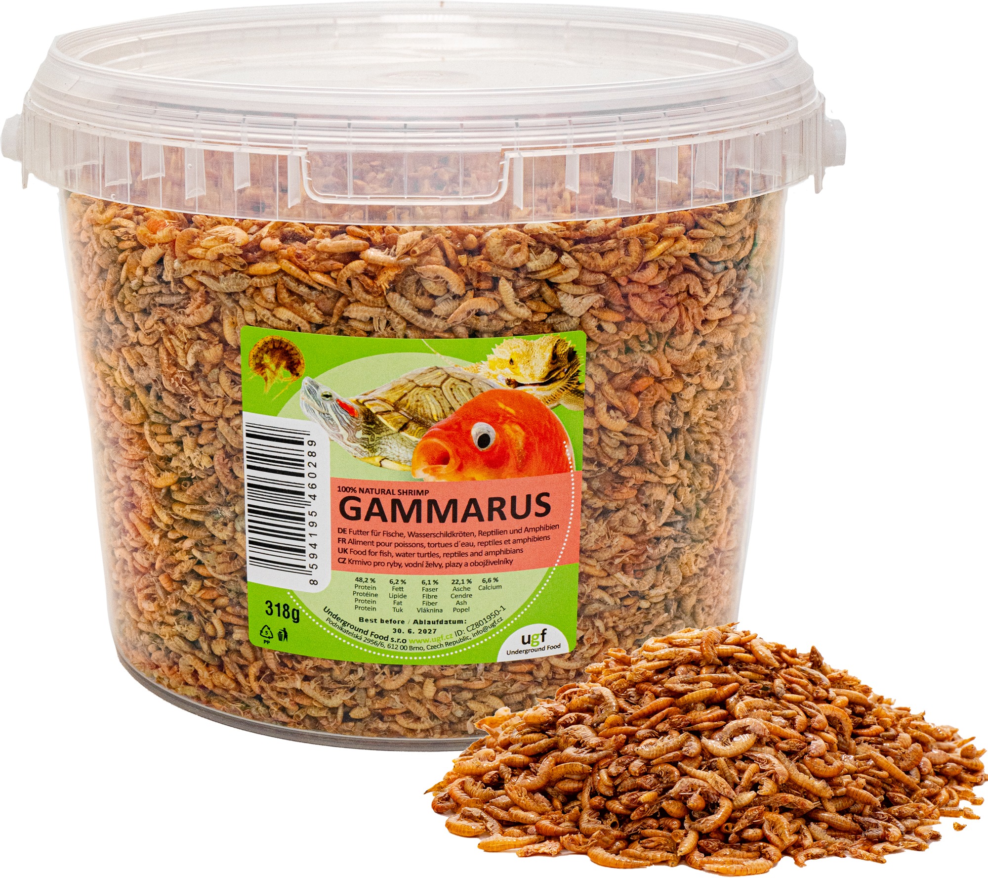 UGF Sušený gammarus 318 g