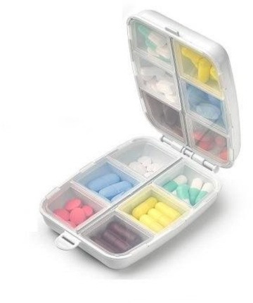 Plastic Forte Dávkovač liekov dvojdielny 10 × 14 × 2 cm