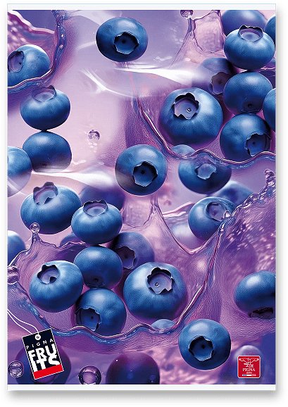 PIGNA Fruits A4 šitý, linajkový, náhodný motív