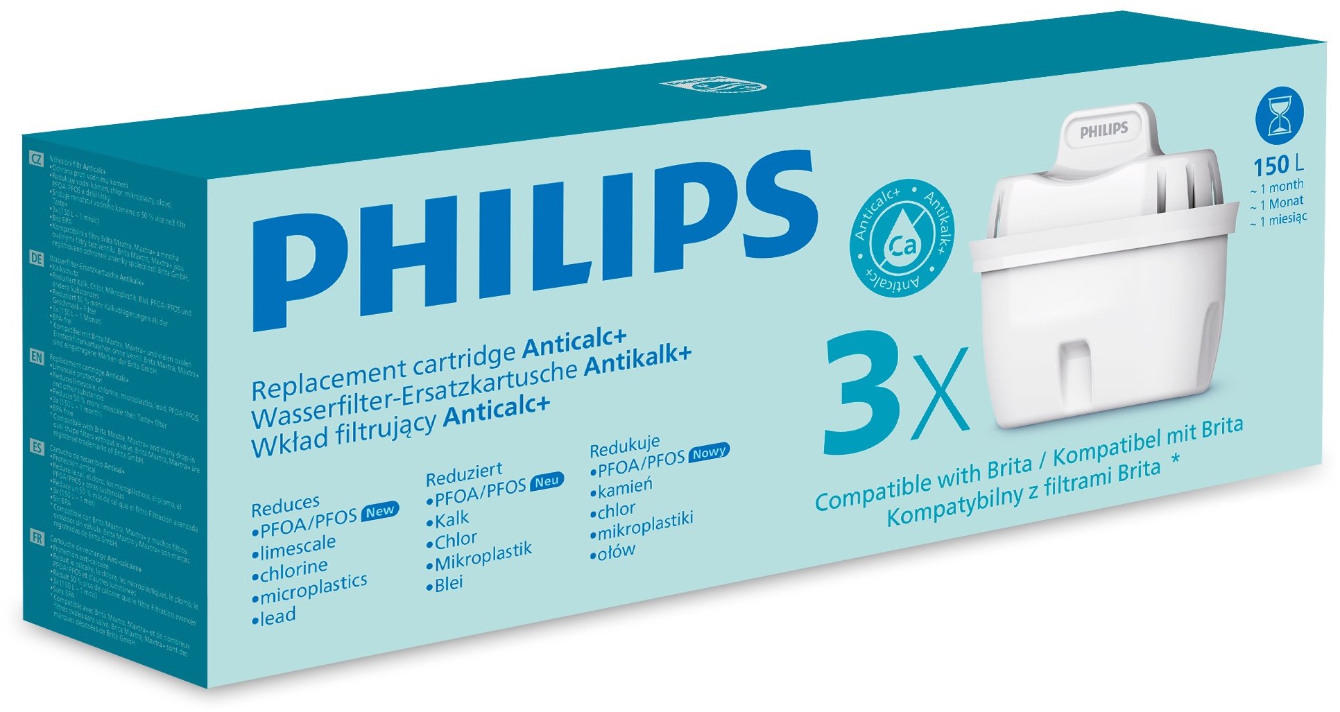 Philips Softening+ AWP230 3 pack