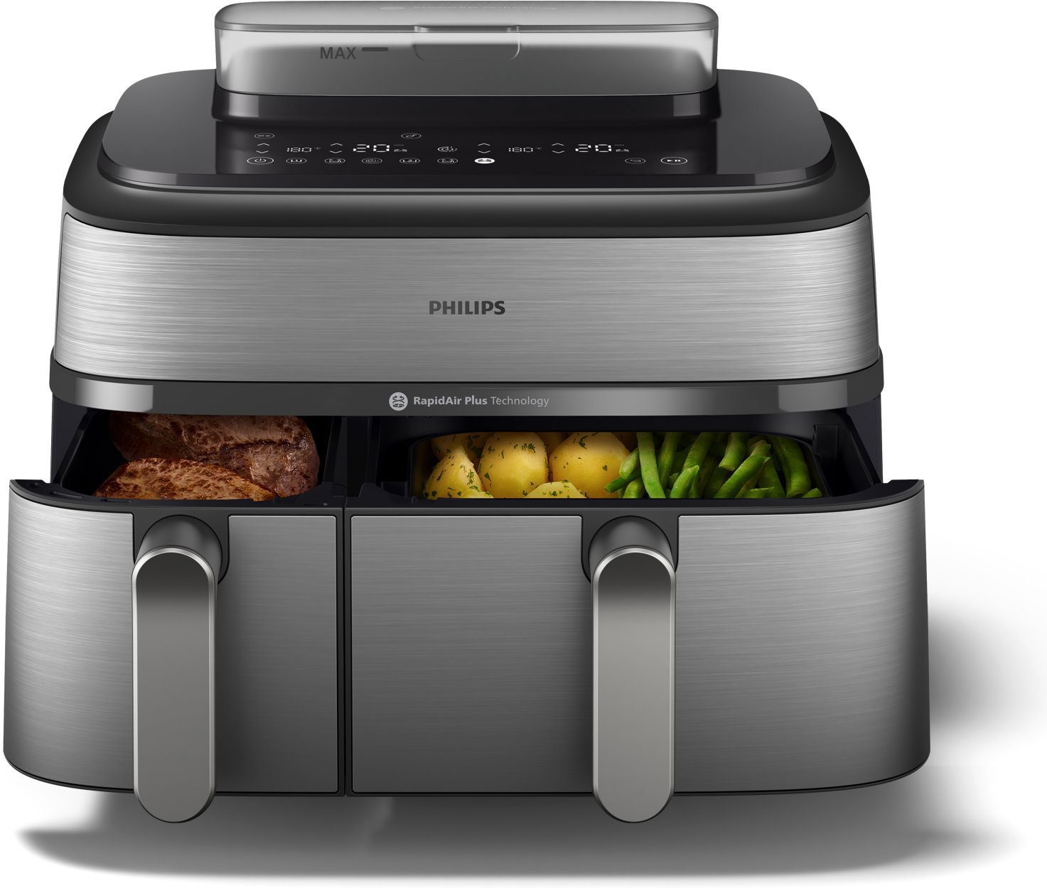 Philips 5000 Series Airfryer Dual Basket s varením v pare 9l NA555/00