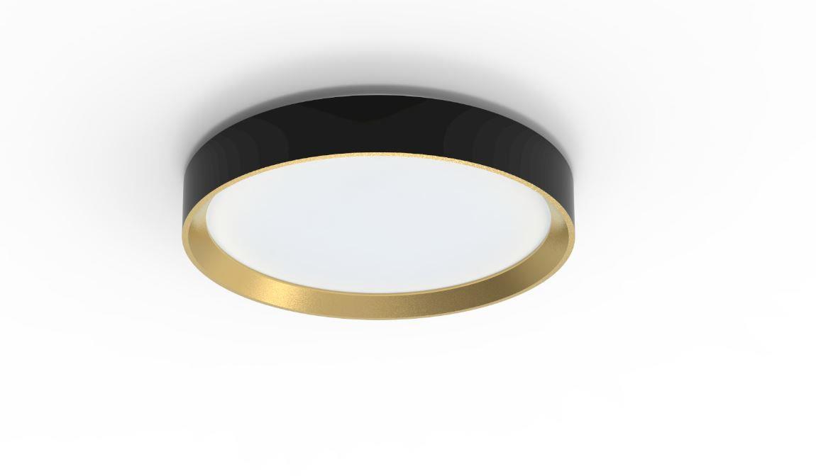 Philips Hanno stropné svietidlo LED, 24 W, 2700 lm, 2700 K, SceneSwitch, čierne/zlaté