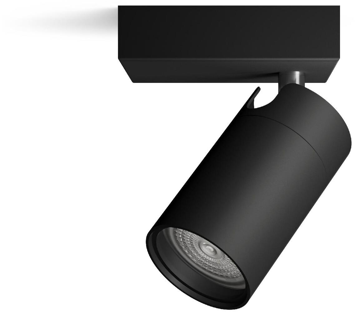 Philips Idris bodové kúpeľňové svietidlo 1×, GU10, 5 W, bez zdroja, IP44, čierne