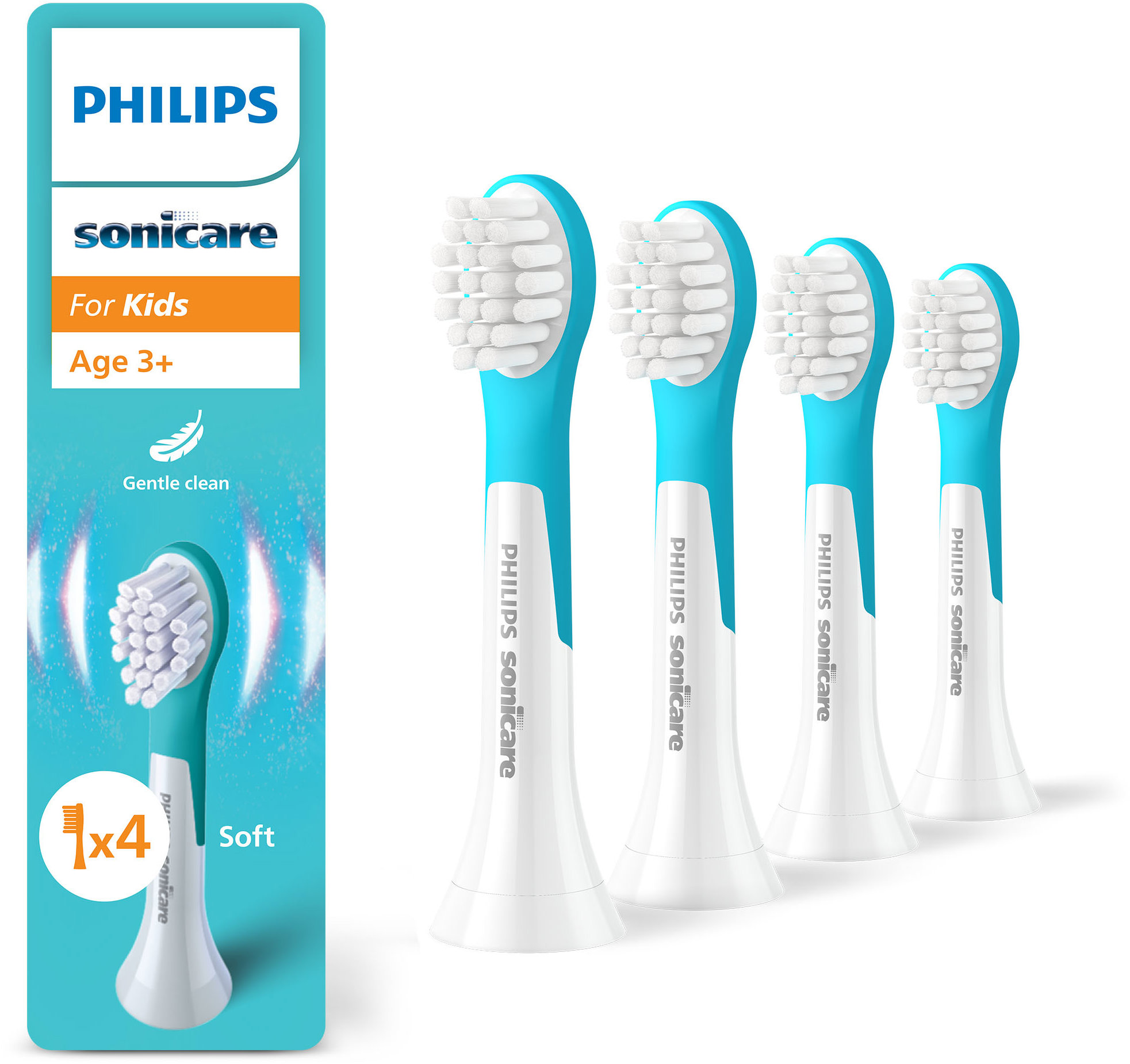 Philips Sonicare for Kids Mini HX6034/90 pre deti od 3 rokov 4 ks