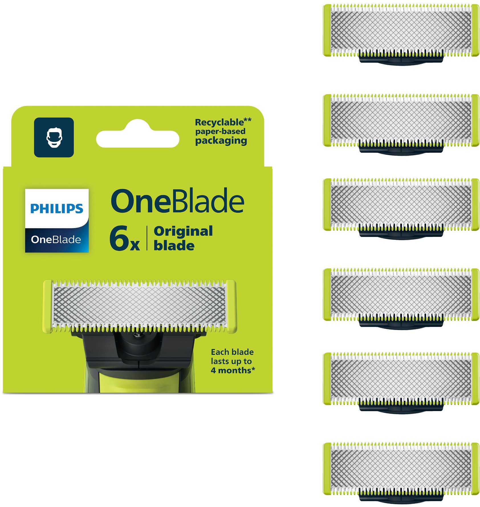 Philips OneBlade QP260/50 Náhradné britvy 6 ks