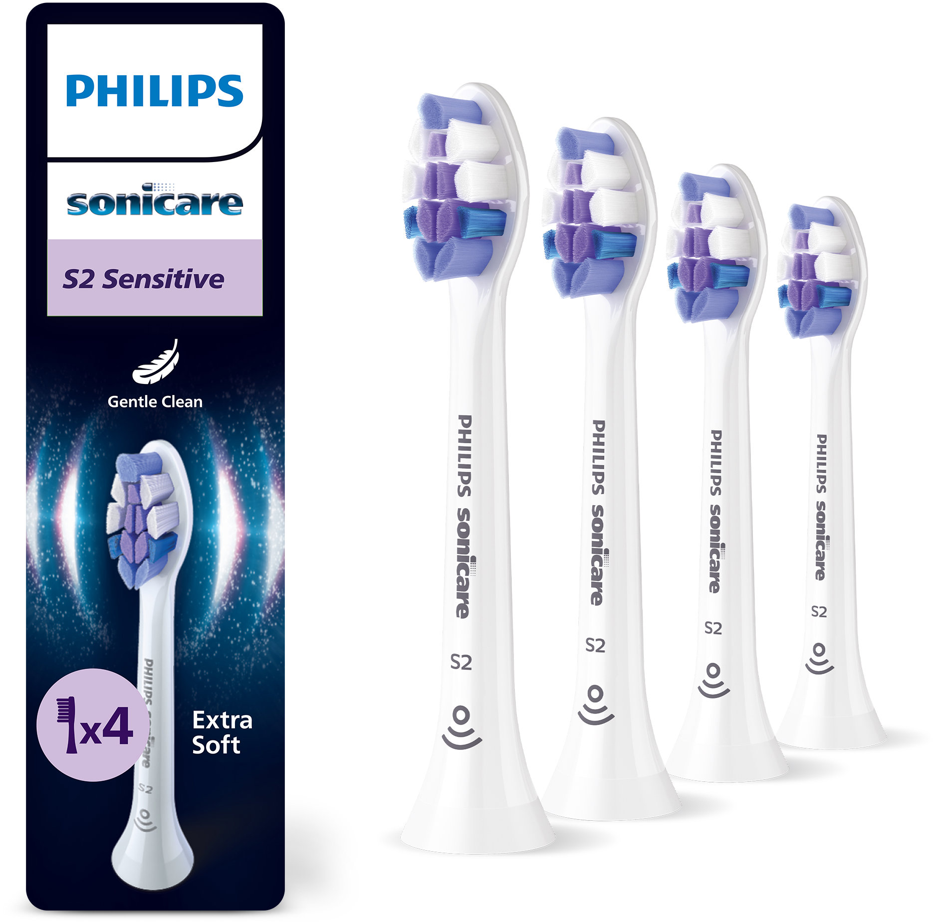 Philips Sonicare Sensitive HX6054/87 4 ks