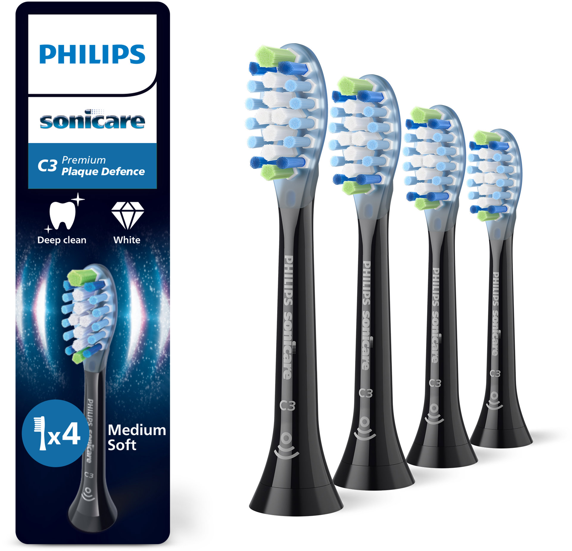 Philips Sonicare Premium Plaque Defence HX9044/88 4 ks