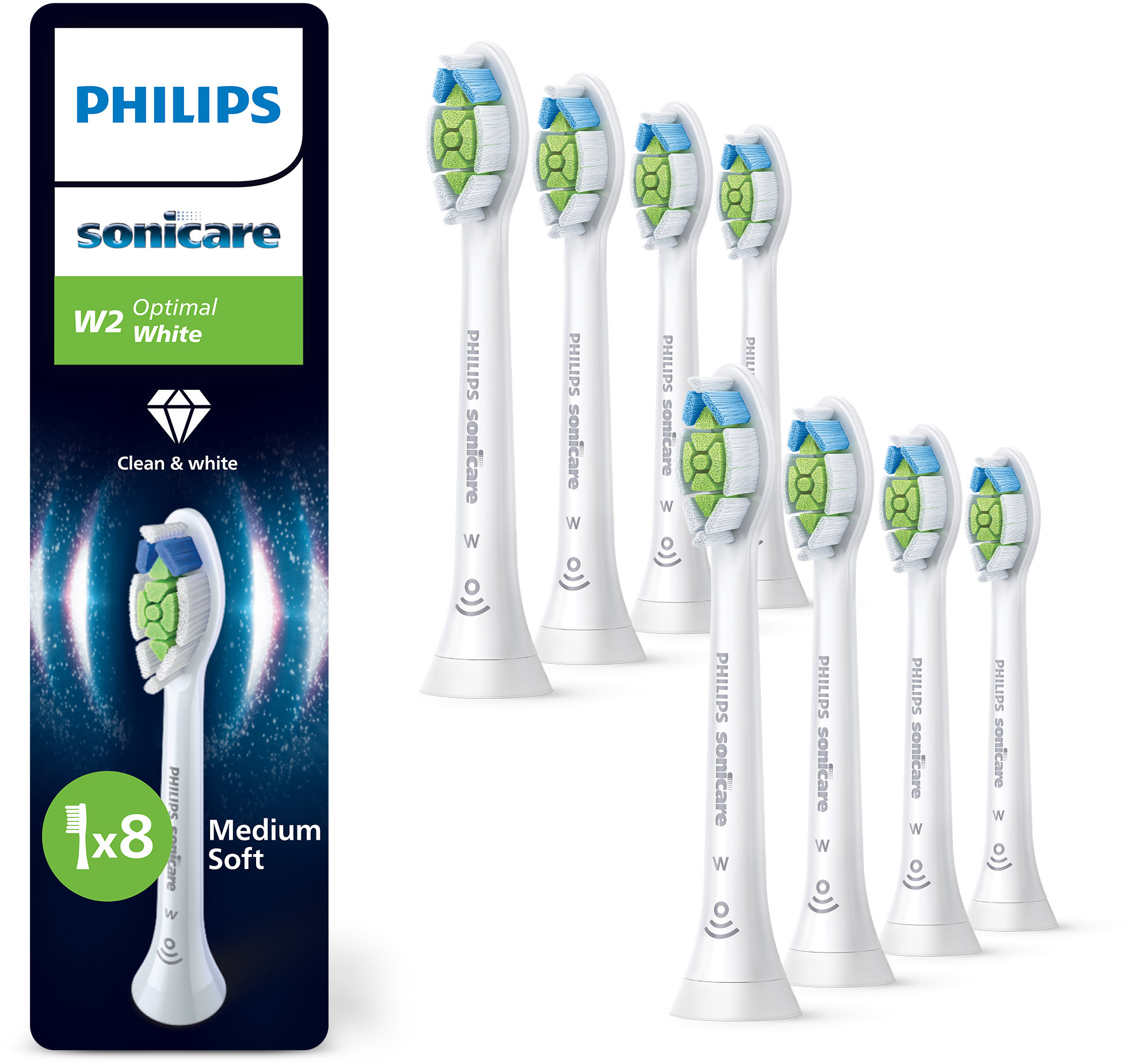 Philips Sonicare Optimal White HX6068/87 8 ks