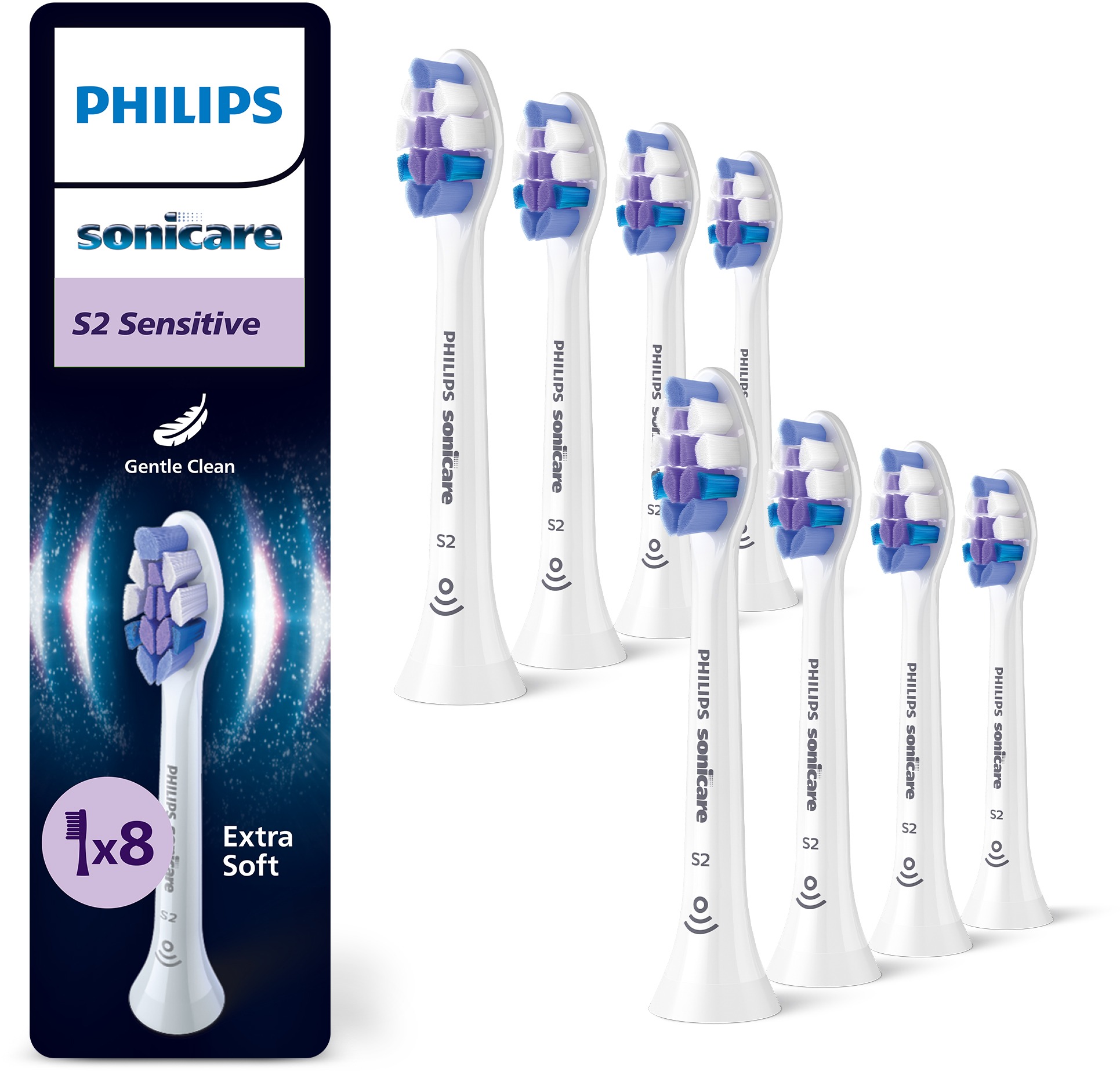 Philips Sonicare Sensitive HX6058/87 8 ks