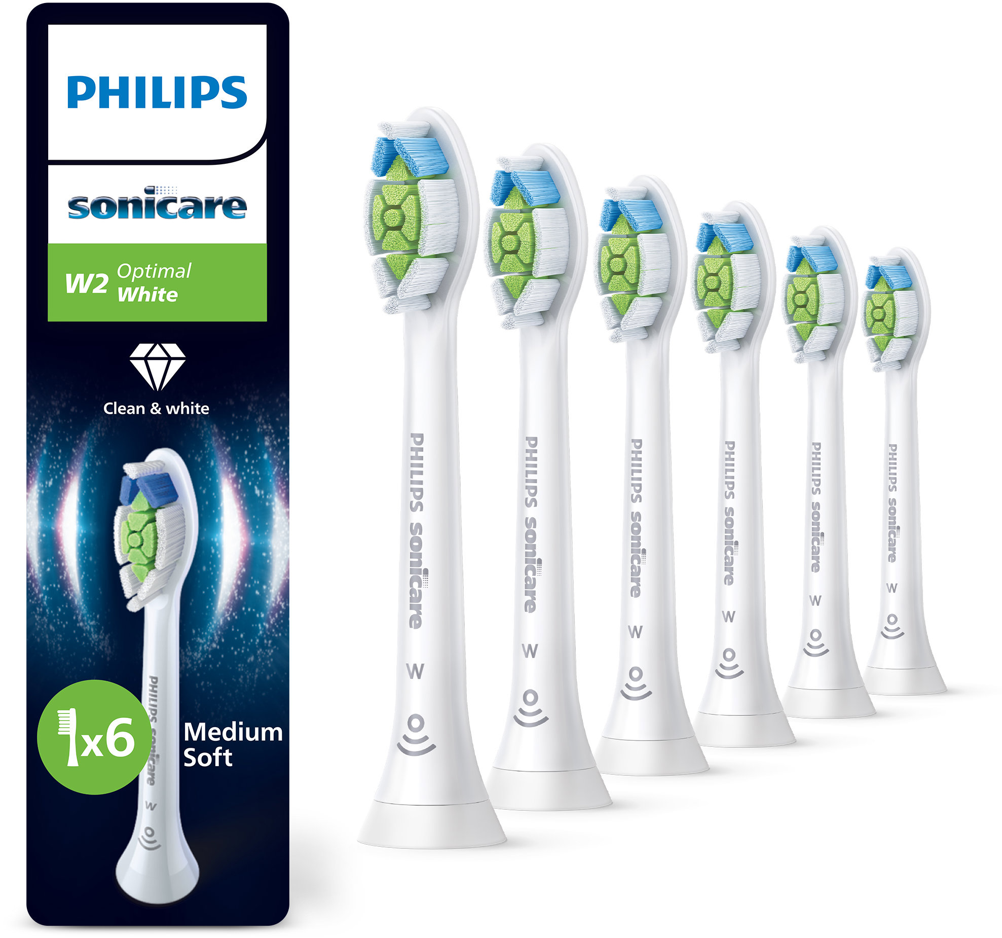 Philips Sonicare Optimal White HX6066/87 6 ks