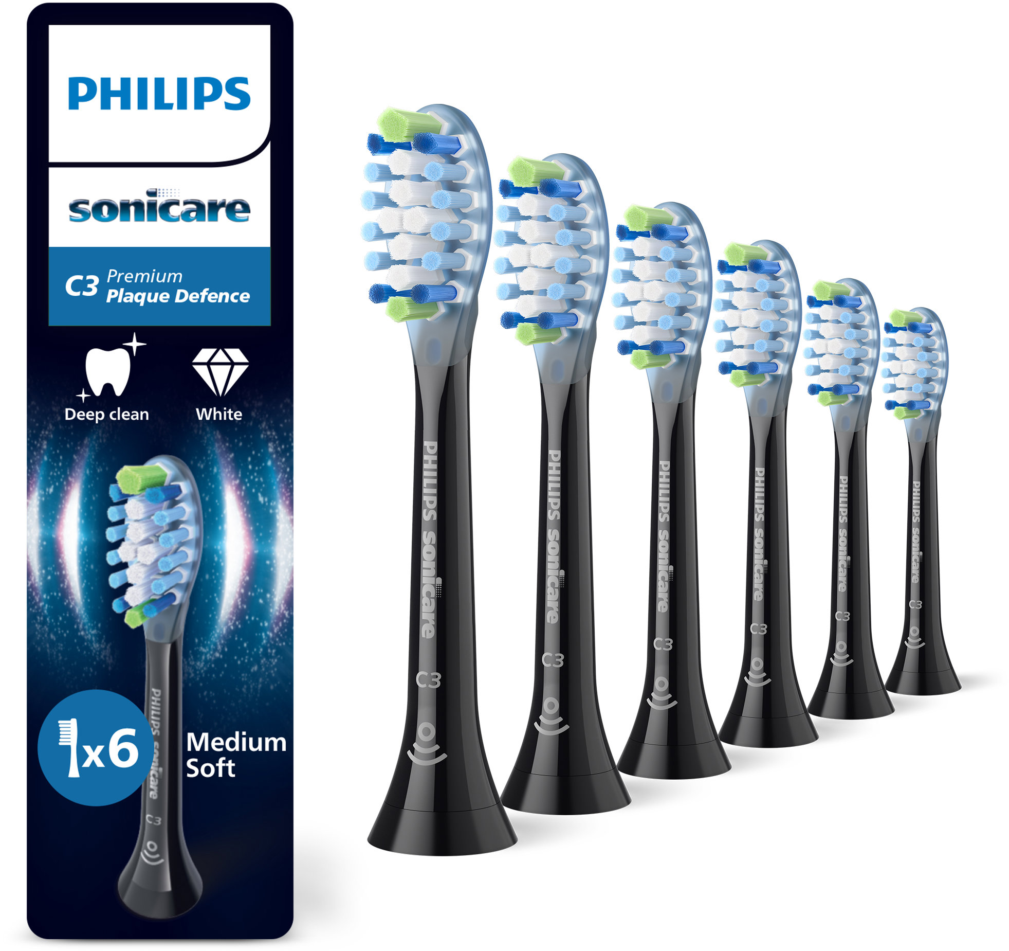 Philips Sonicare Premium Plaque Defence HX9046/88 6 ks