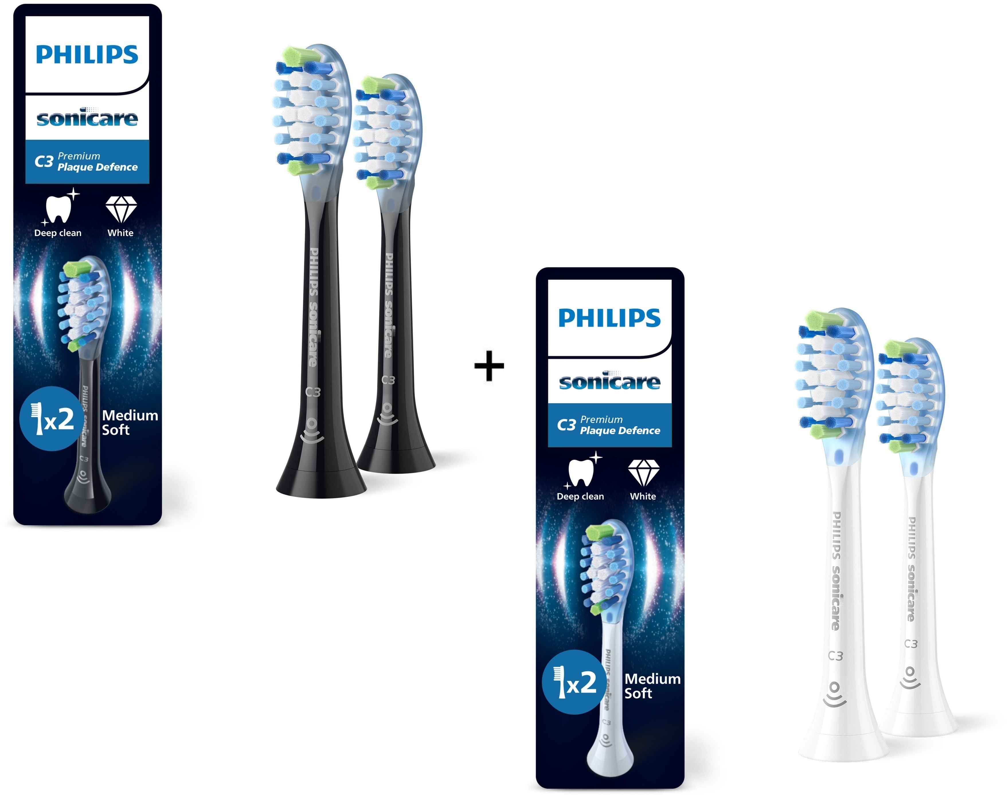 Philips Sonicare Premium Plaque Defence HX9042/88 2 ks + HX9042/87 2 ks