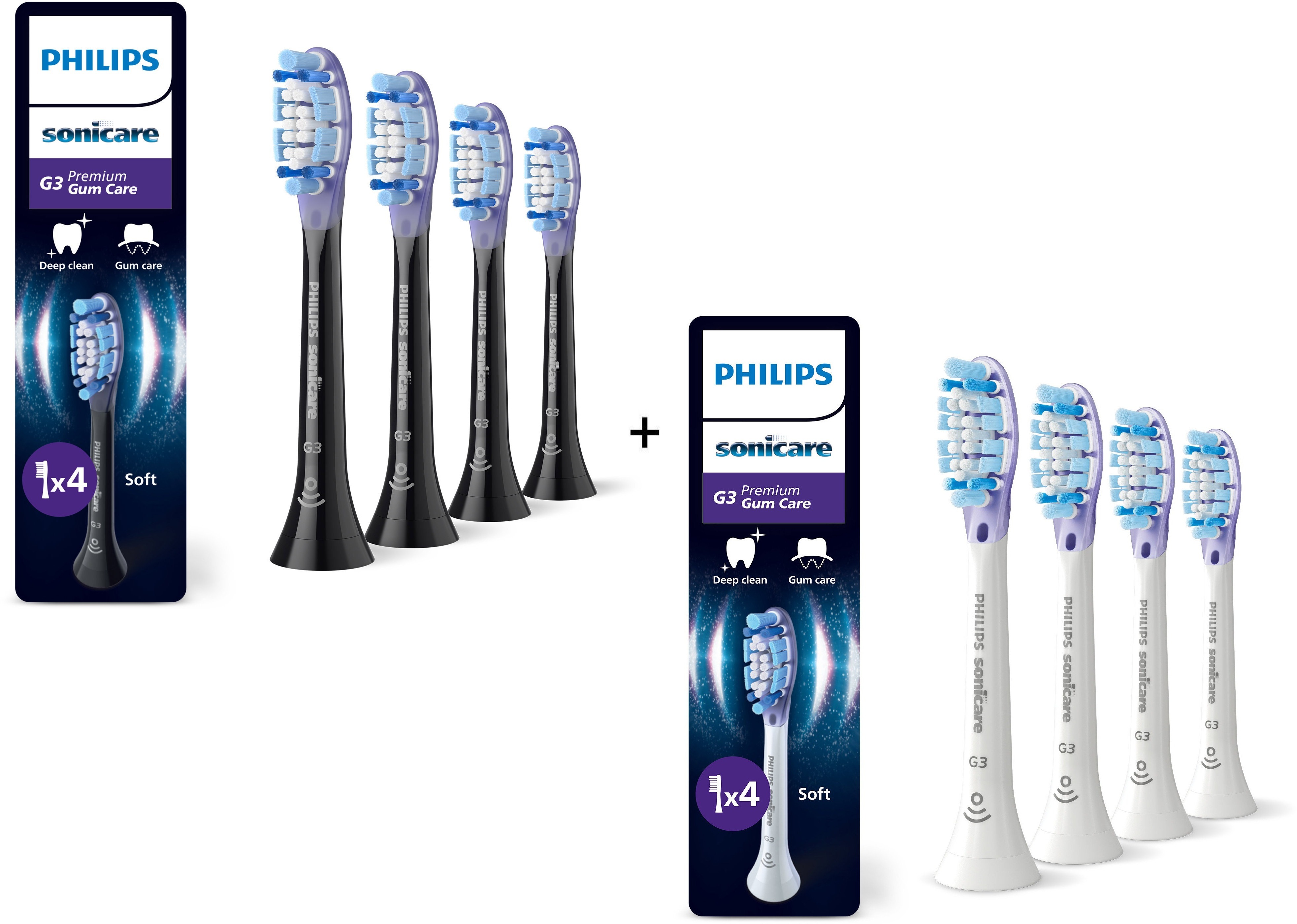 Philips Sonicare Premium Gum Care HX9054/88 4 ks + HX9054/87 4 ks