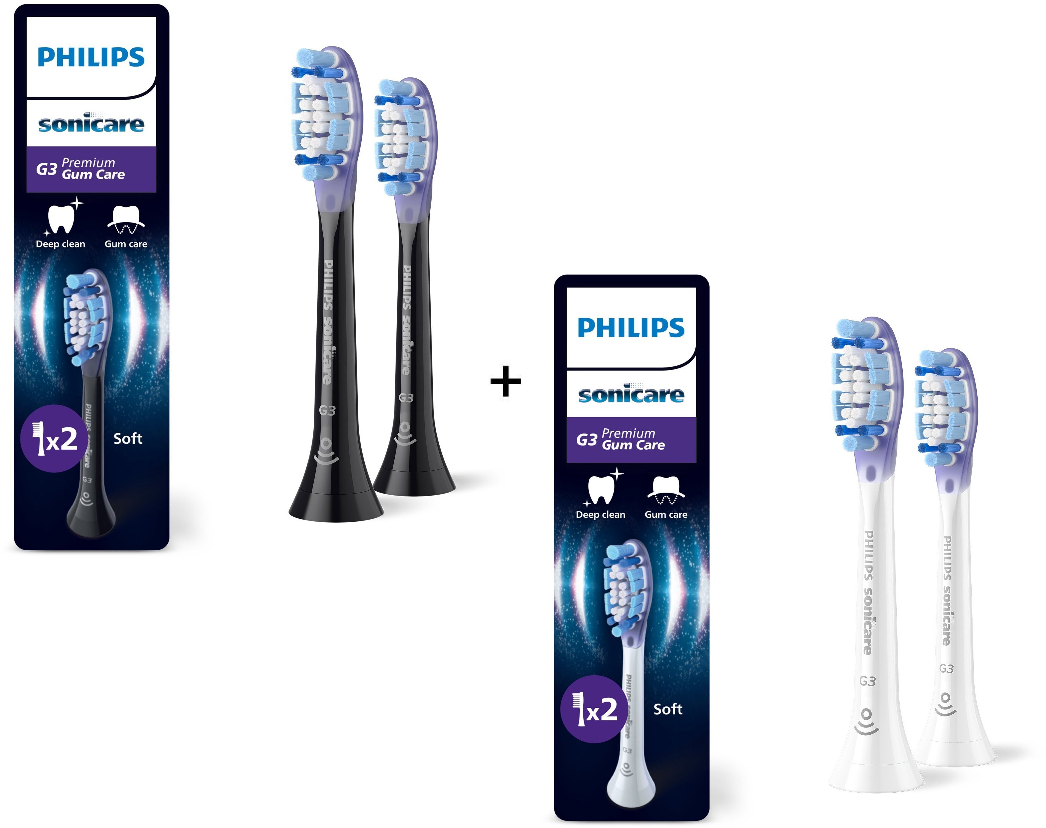 Philips Sonicare Premium Gum Care HX9052/88 2 ks + HX9052/87 2 ks