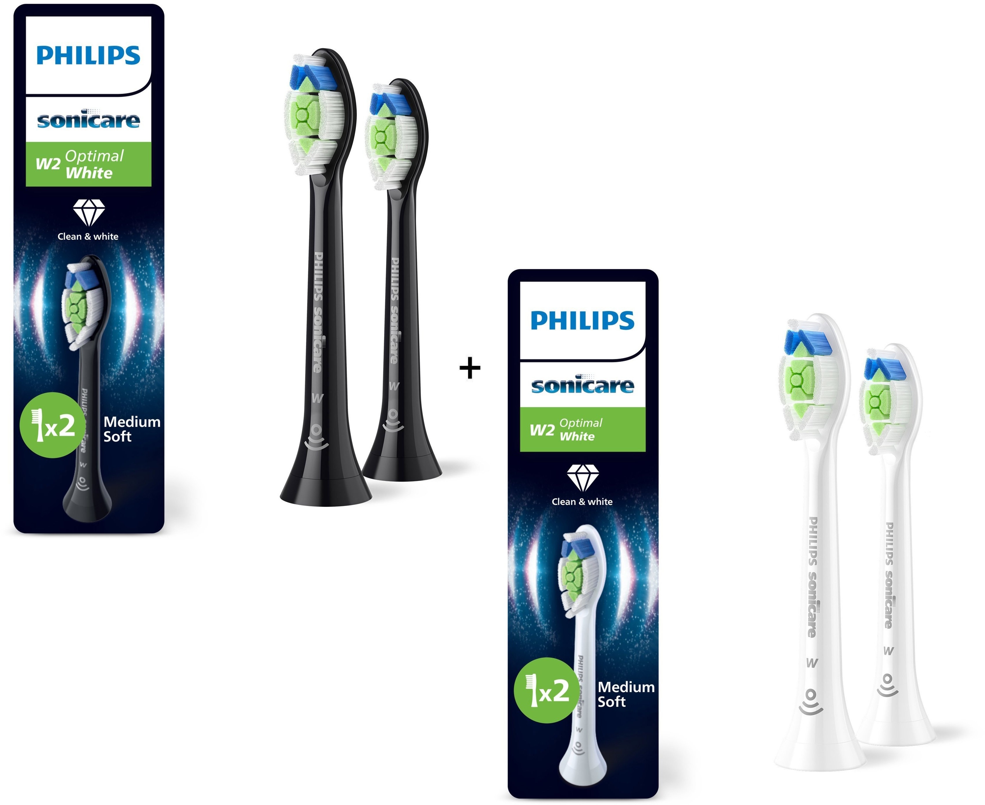 Philips Sonicare Optimal White HX6062/88 2 ks + HX6062/87 2 ks