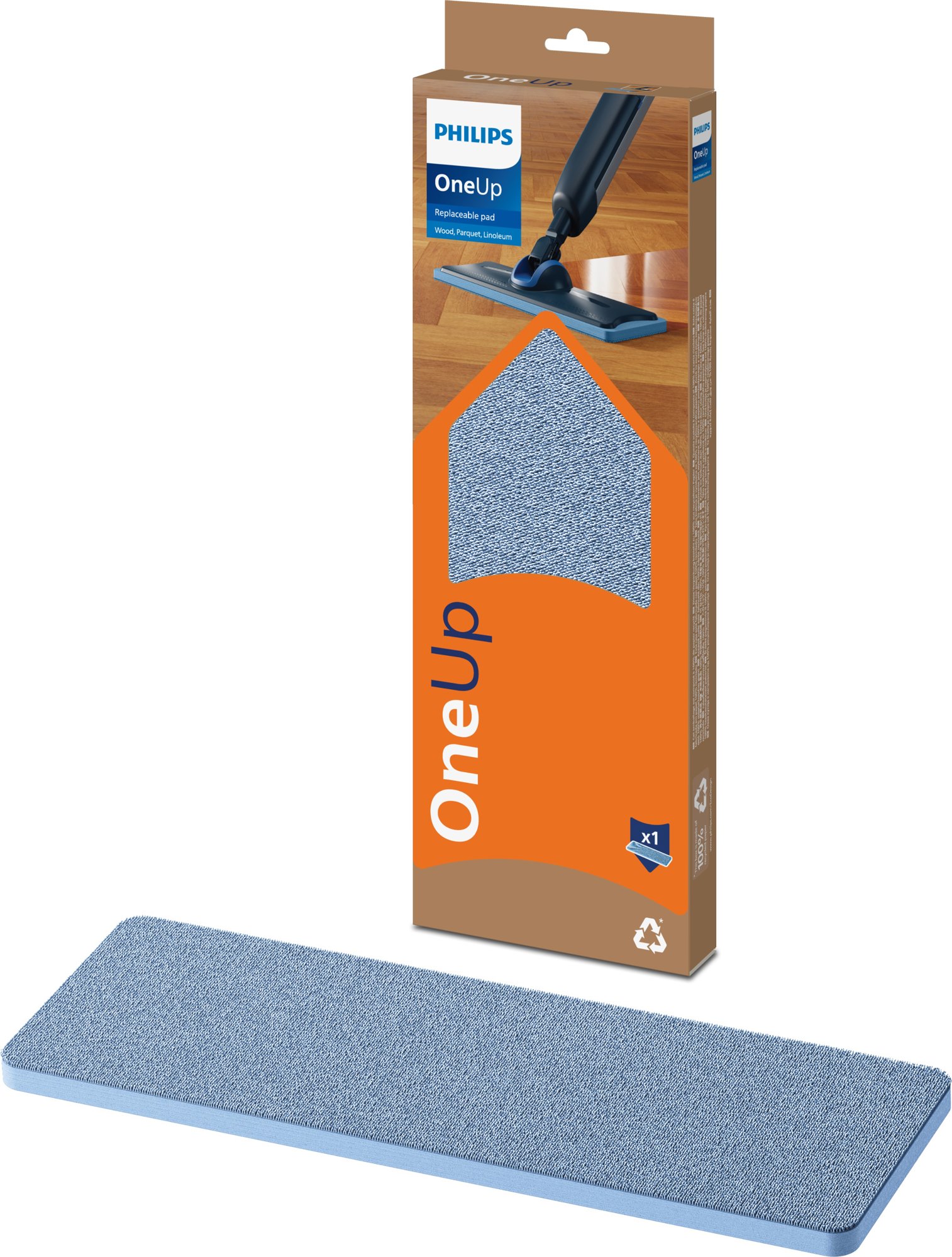 Philips OneUp XV1884/10 - drevo, parkety, linoleum