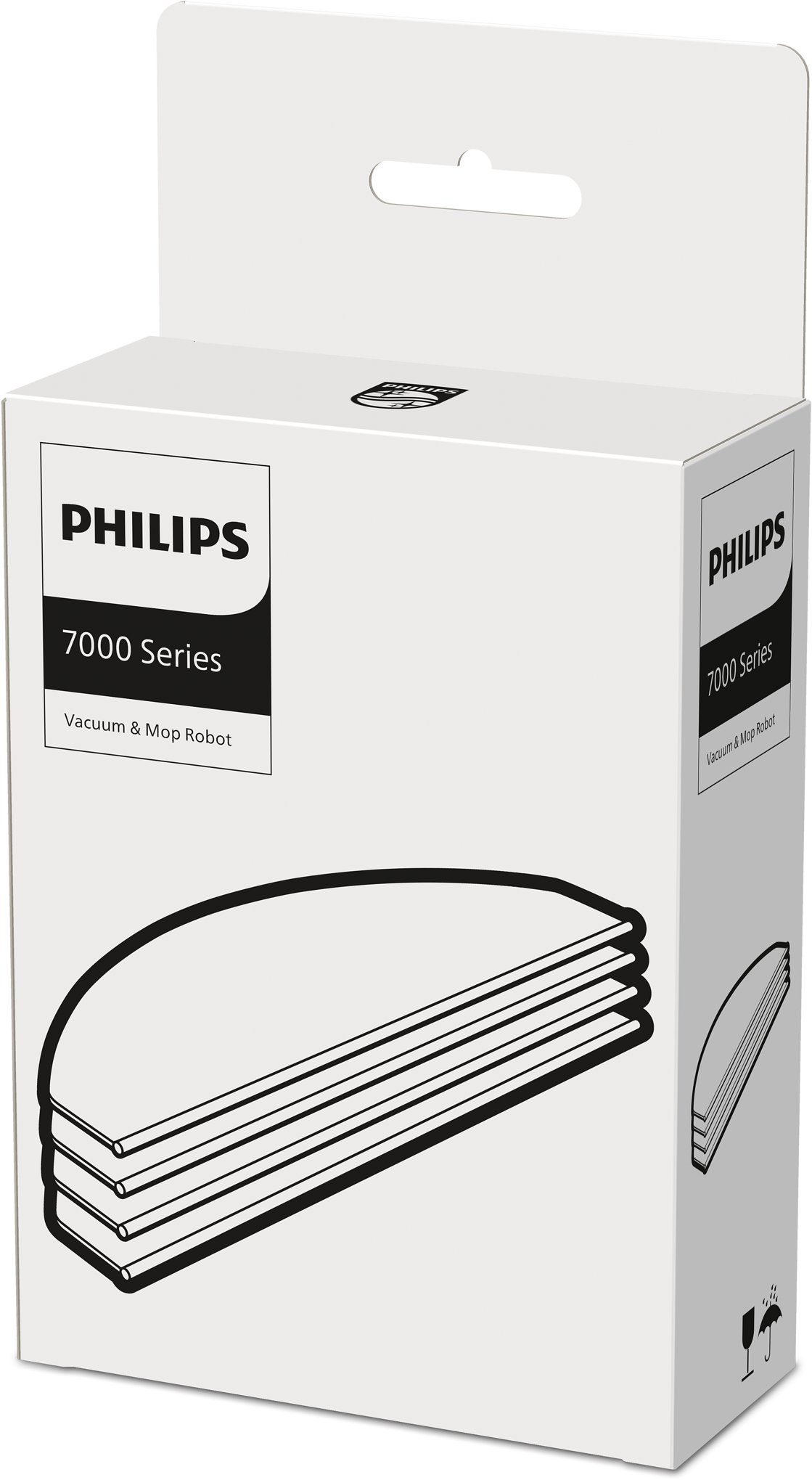Philips – Náhradné umývateľné mopy pre robotické vysávače, 4 ks XV1470/00