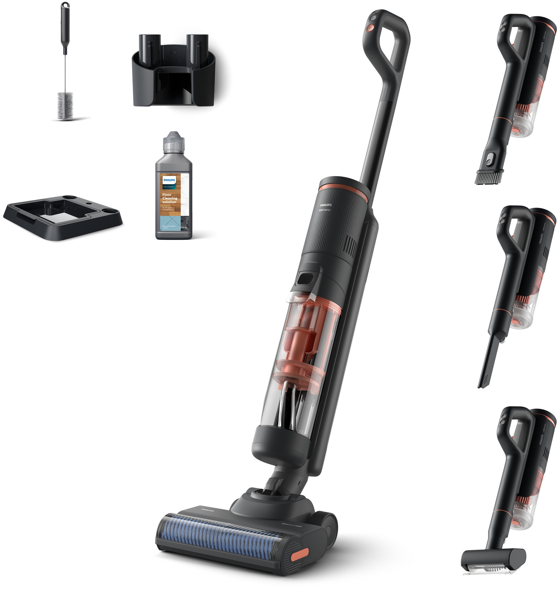 Philips 6000 Series Bezdrôtový vysávač na mokré a suché čistenie 2V1 XW6264/11