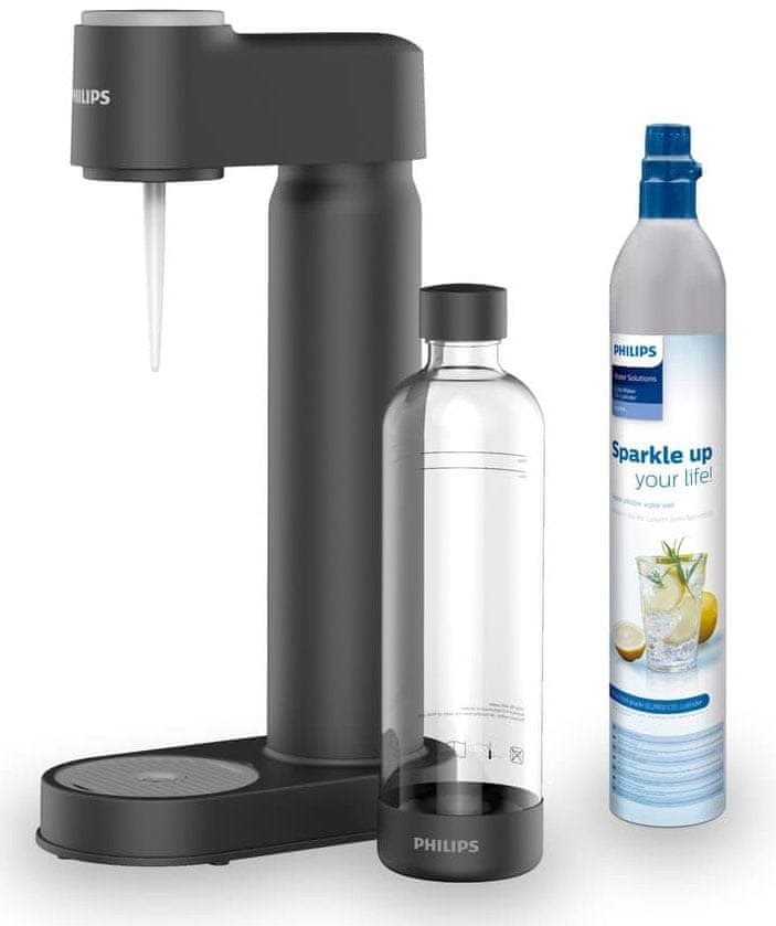 Philips Lite ADD4901BK, s CO2 bombičkou, čierny