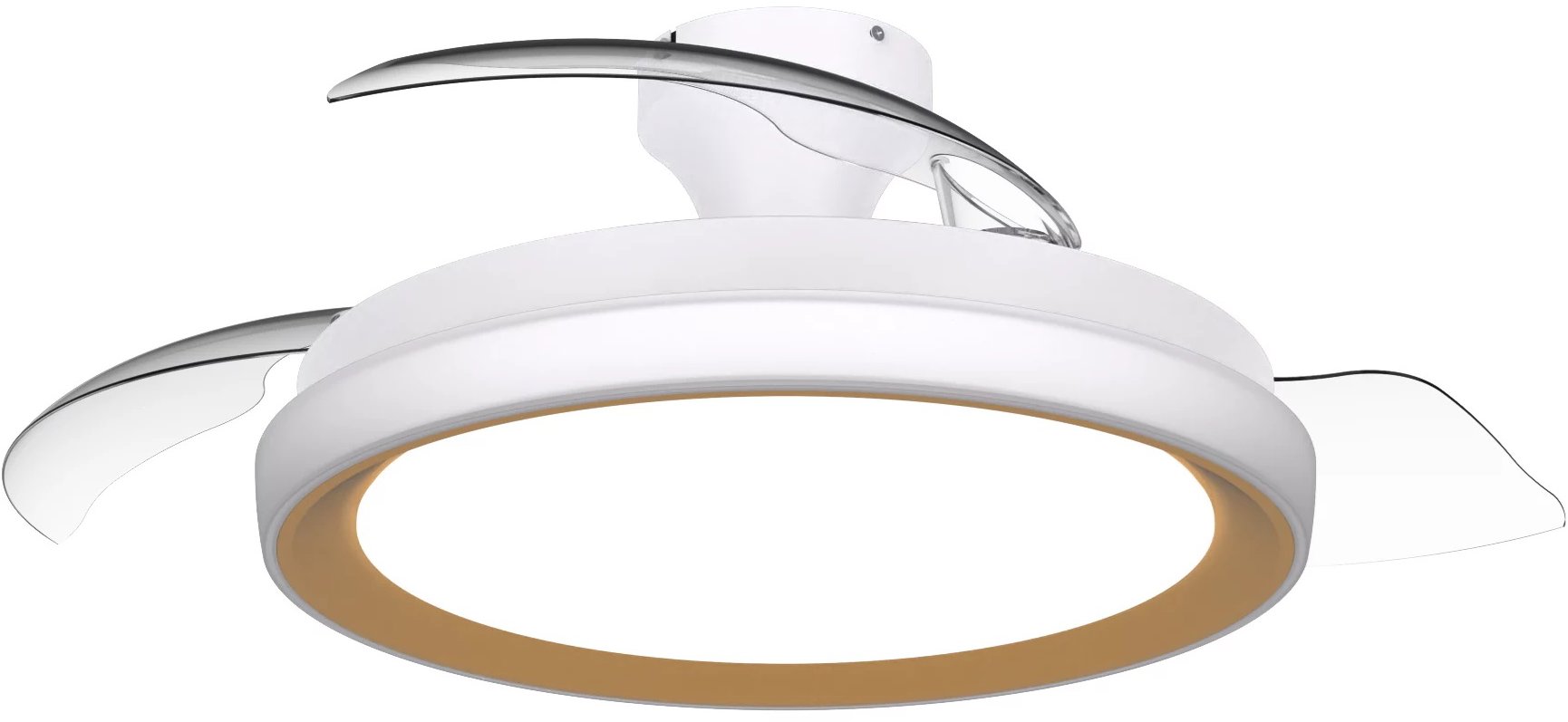 Philips Bliss DC stropní ventilátor a svítidlo 28 W+35 W zlatý