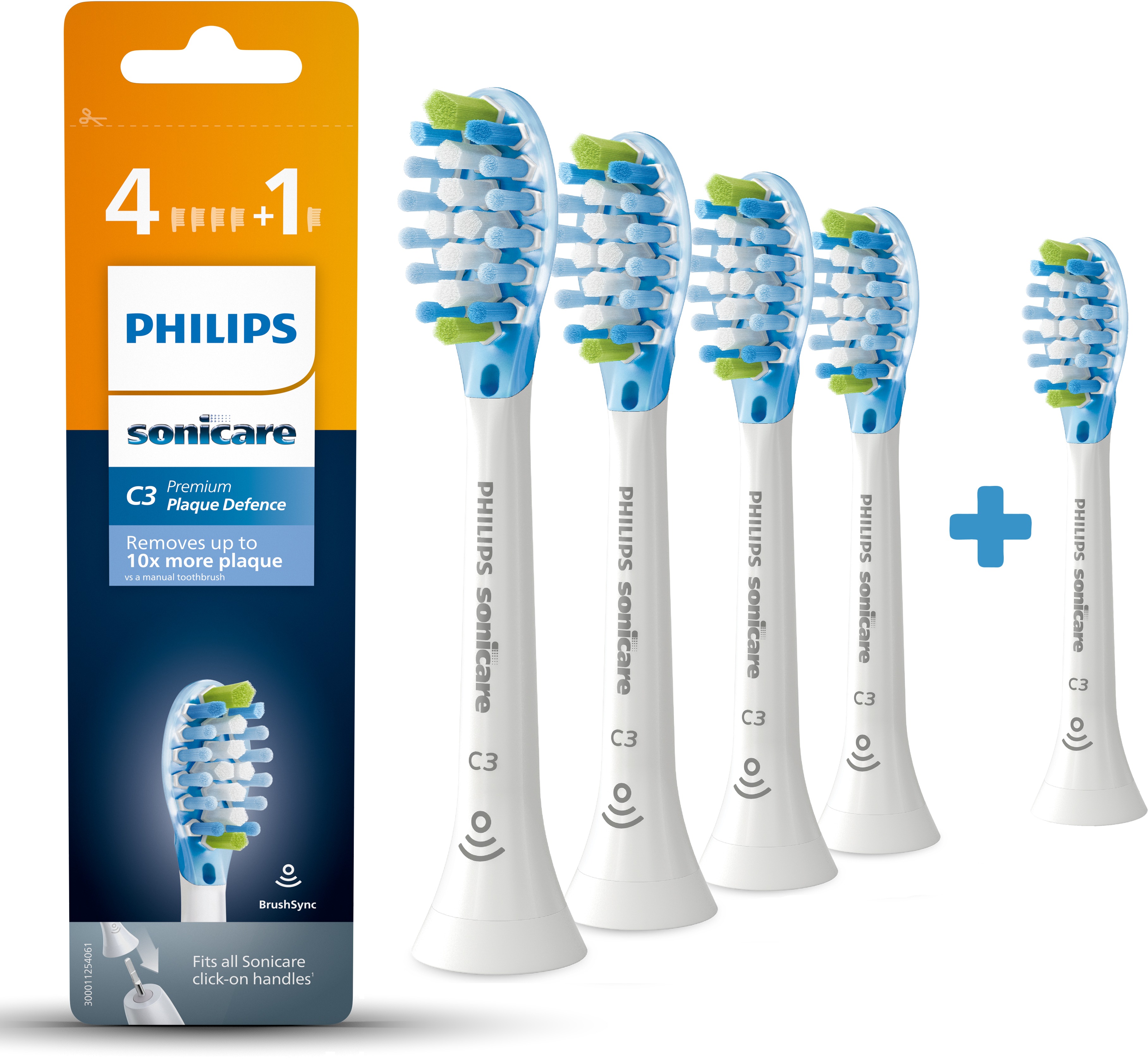 Philips Sonicare Premium Plaque Defence HX9045/17, 4 + 1 ks